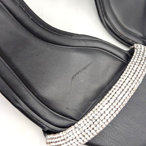 Open Edit Taytum Ankle Strap Sandal Open Toe Women's Black Size US7M EU37.5 - Picture 11 of 16